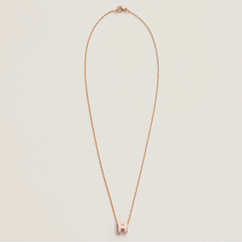 Hermès Pop H logo enamel pendant necklace NEW - Picture 3 of 9